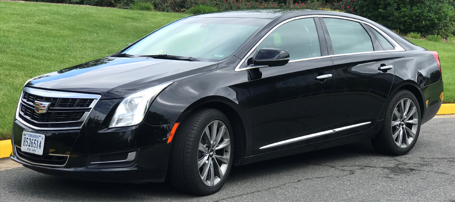 Black Cadillac limousine