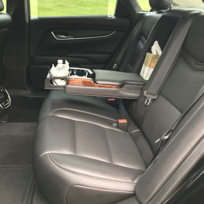 Black Cadillac limousine Seat