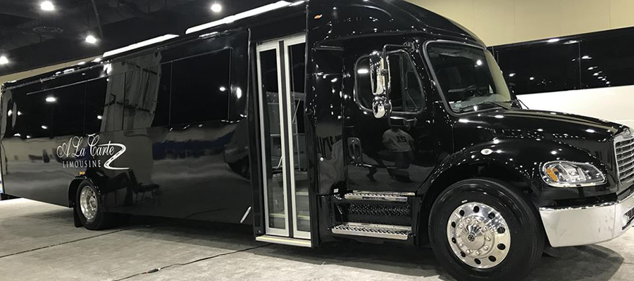 Black Luxury Shuttle Bus